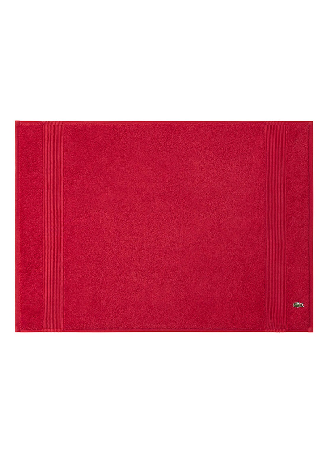 Lacoste L Lecroco badmat 50 x 70 cm - voorkant kersenrood