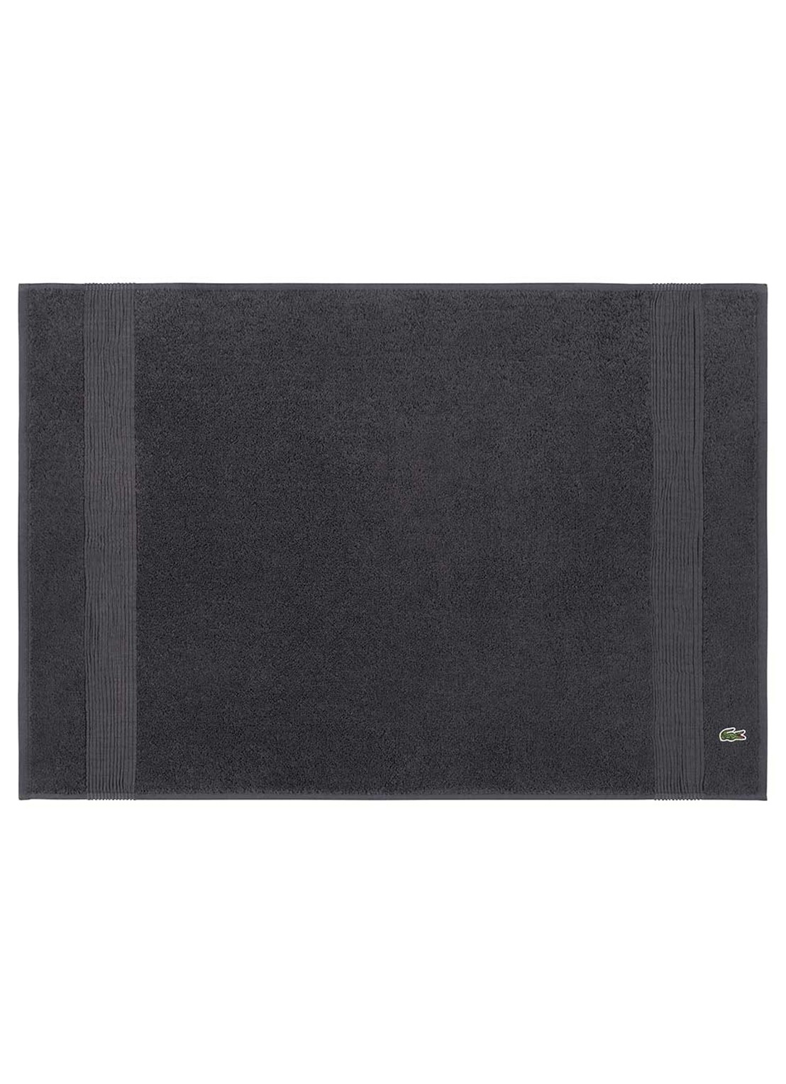 Lacoste L Lecroco badmat 50 x 70 cm - voorkant antraciet