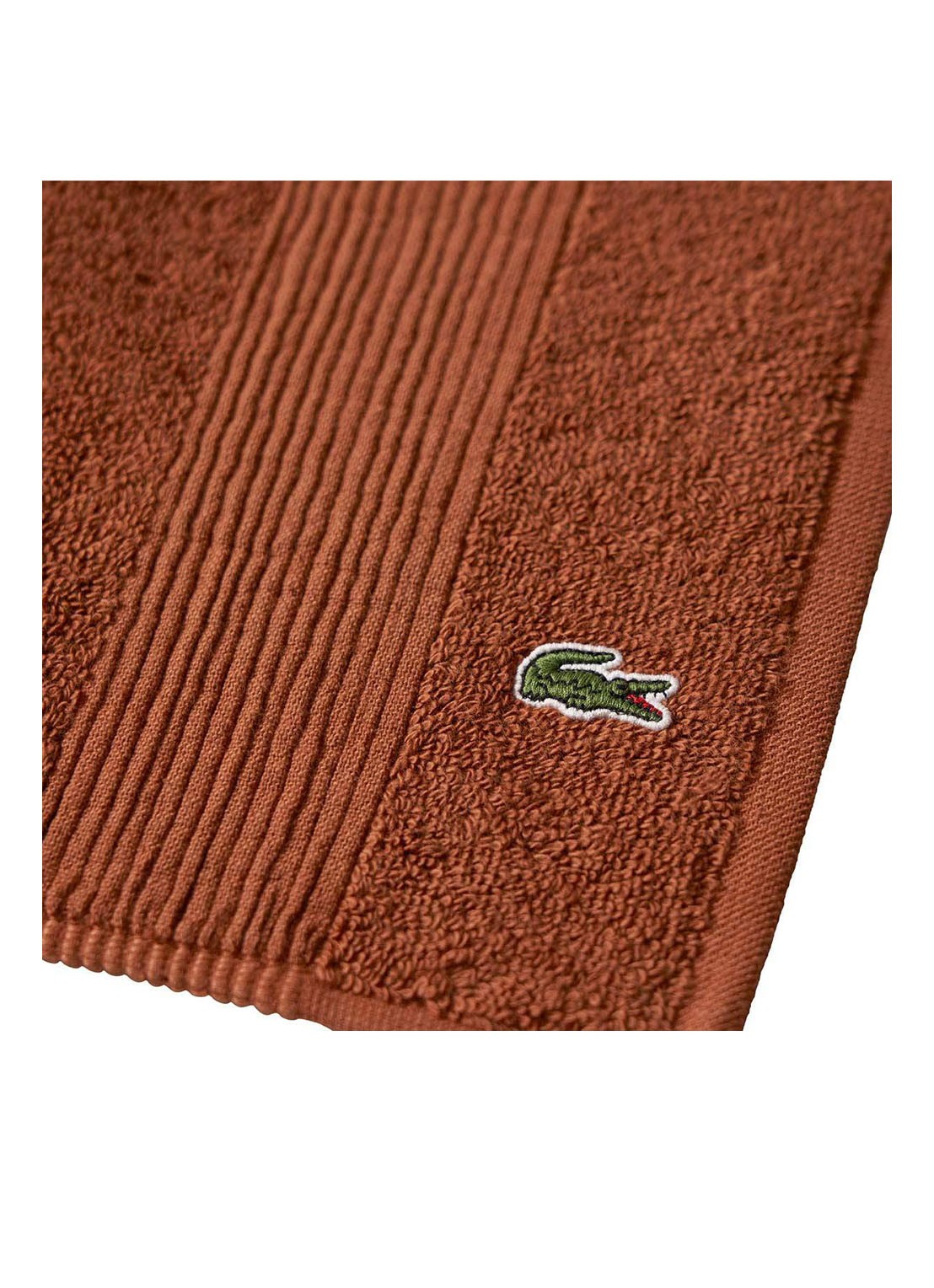 Lacoste L Lecroco badmat 50 x 70 cm - voorkant 2 bruin