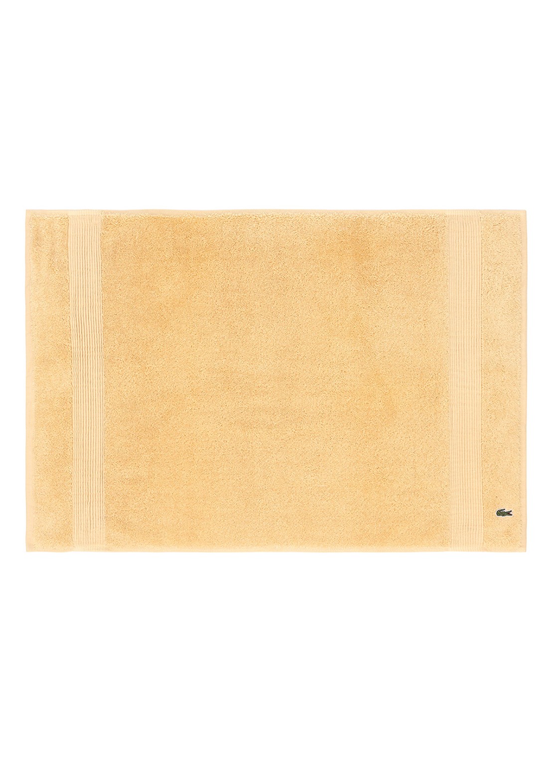 Lacoste L Lecroco badmat 50 x 70 cm - voorkant lichtgeel