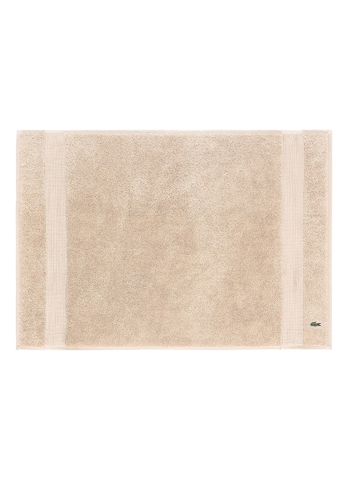 Lacoste L Lecroco badmat 50 x 70 cm - voorkant creme