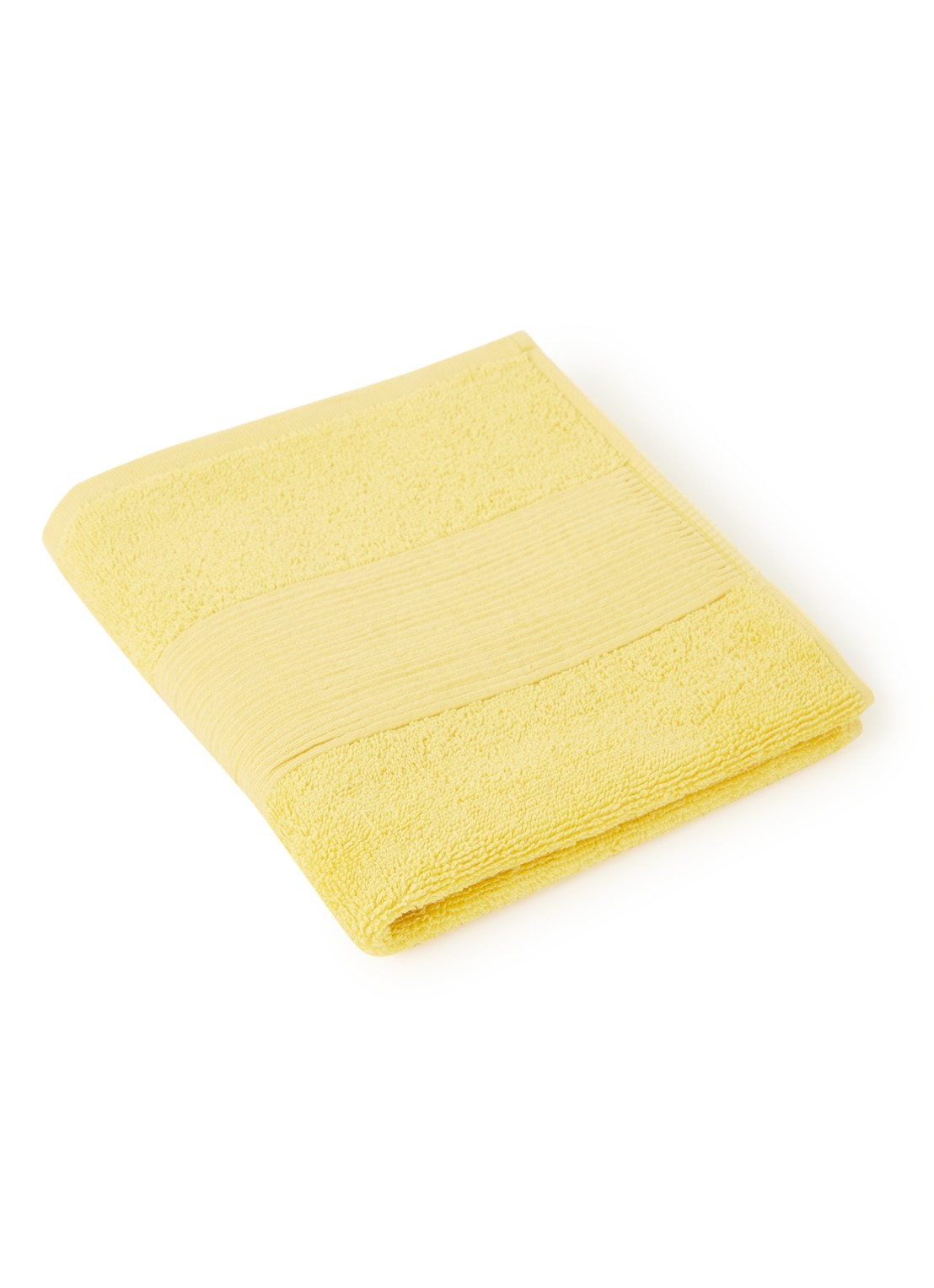 Lacoste L Lecroco gastendoek - 600 gr/m2 - 60 x 40 cm - voorkant 2 geel