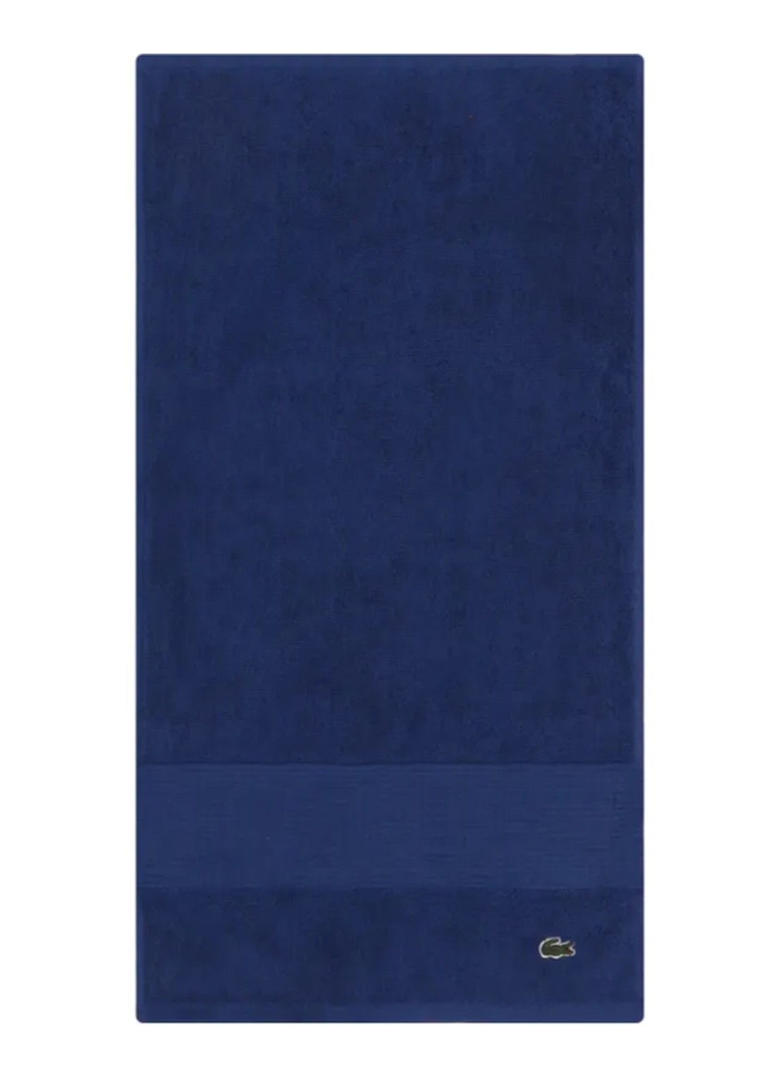 Lacoste L Lecroco gastendoek - 600 gr/m2 - 60 x 40 cm - voorkant royalblauw