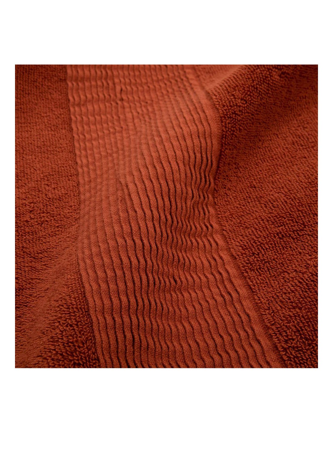 Lacoste L Lecroco gastendoek - 600 gr/m2 - 60 x 40 cm - achterkant 6 donkeroranje