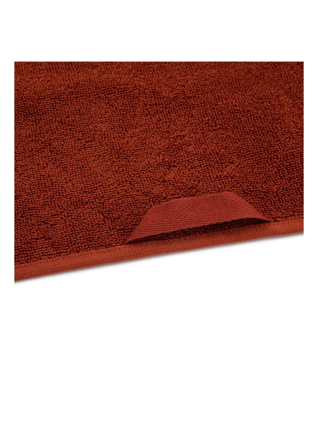Lacoste L Lecroco gastendoek - 600 gr/m2 - 60 x 40 cm - voorkant 5 donkeroranje