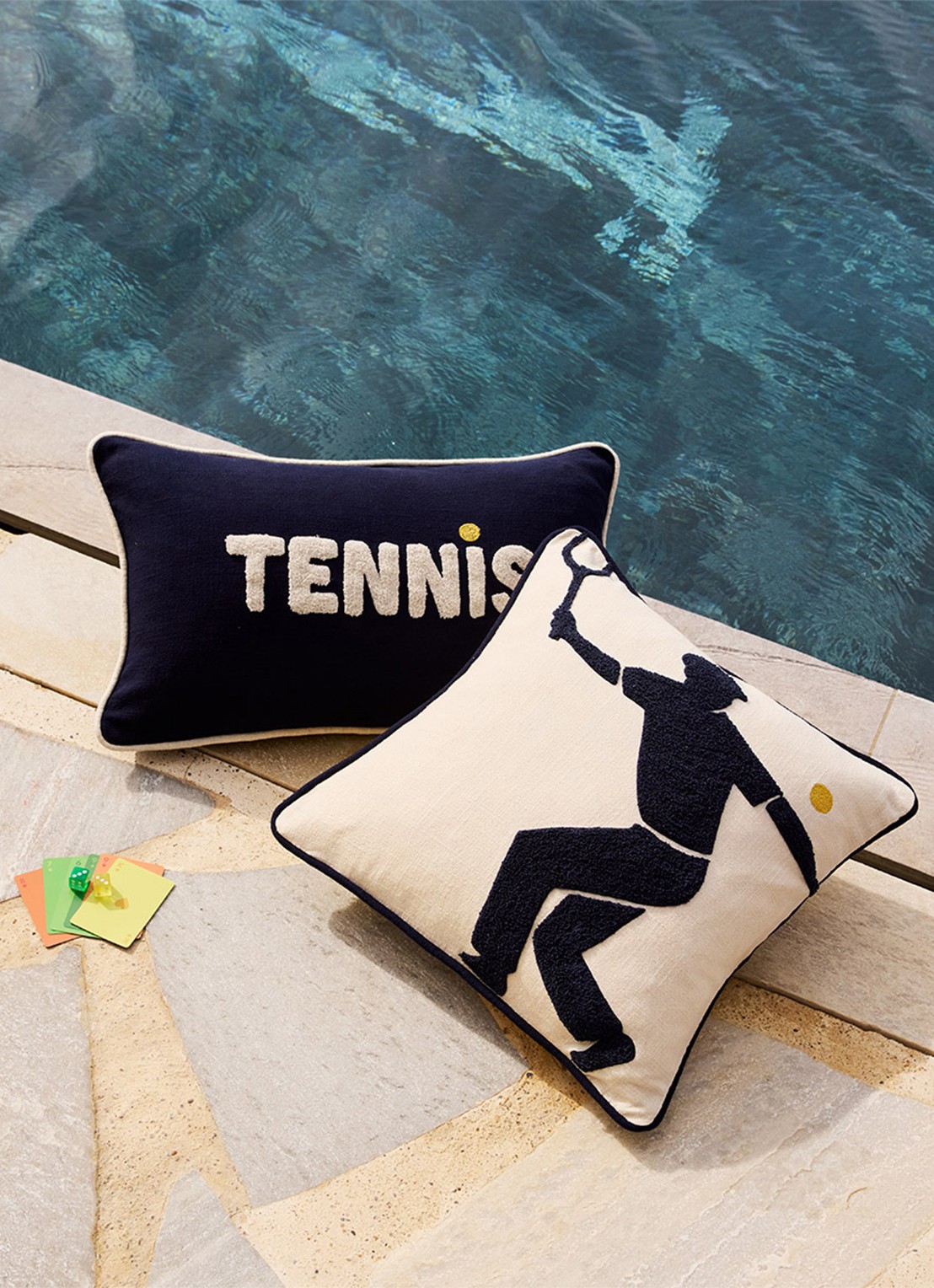 Lacoste L Player sierkussenhoes 45 x 45 cm - detail 3 creme