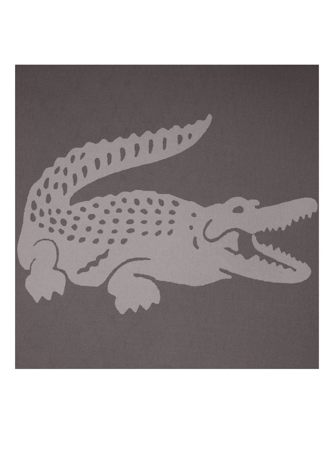 Lacoste L Reflet plaid 130 x 170 cm - achterkant 3 grijs