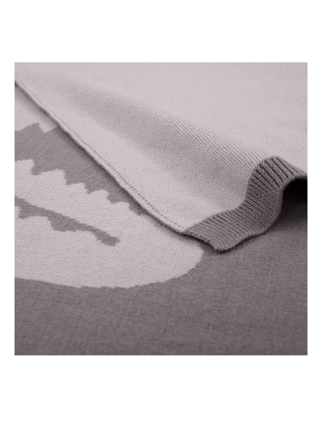 Lacoste L Reflet plaid 130 x 170 cm - detail 5 grijs