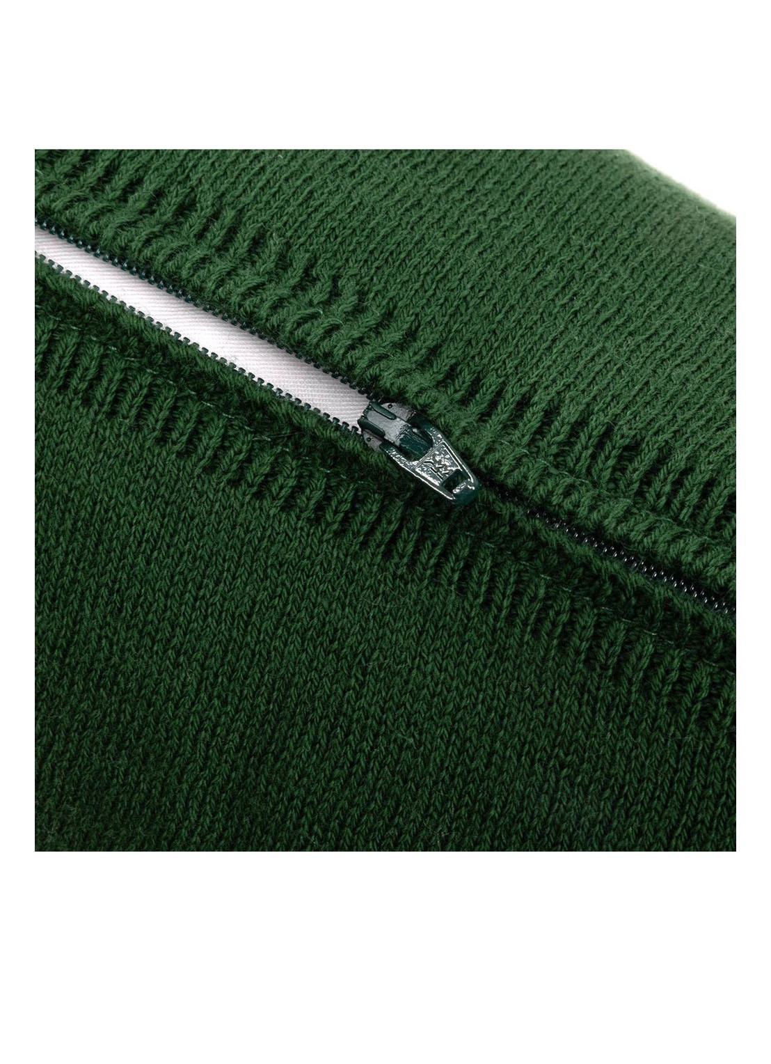 Lacoste L Reflet sierkussenhoes 45 x 45 cm - achterkant bronsgroen