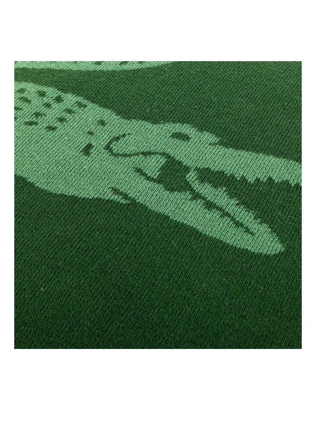 Lacoste L Reflet sierkussenhoes 45 x 45 cm - detail 2 bronsgroen