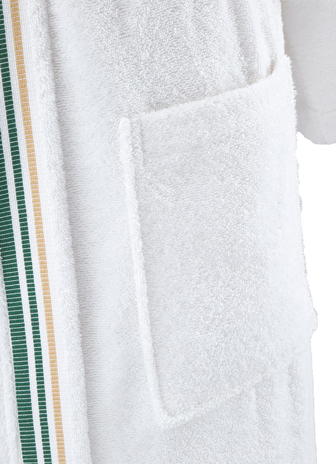 Lacoste L Score badjas met logoborduring - detail 2 wit