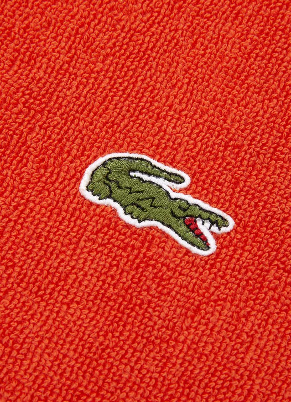 Lacoste L Sport strandlaken van  katoen - 90 x 160 cm  - achterkant 4 oranjerood