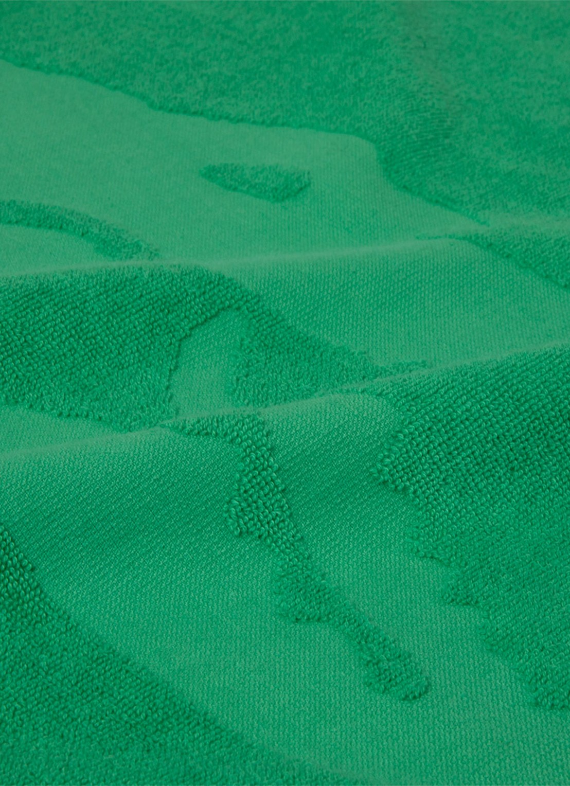Lacoste L Sport strandlaken van  katoen - 90 x 160 cm  - achterkant groen