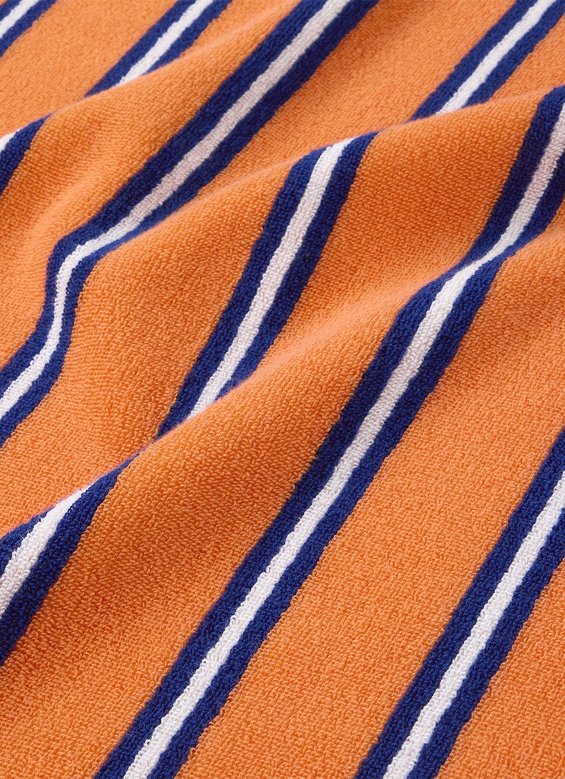 Lacoste L Sunstripe strandlaken - 90 x 160 cm - detail tanger