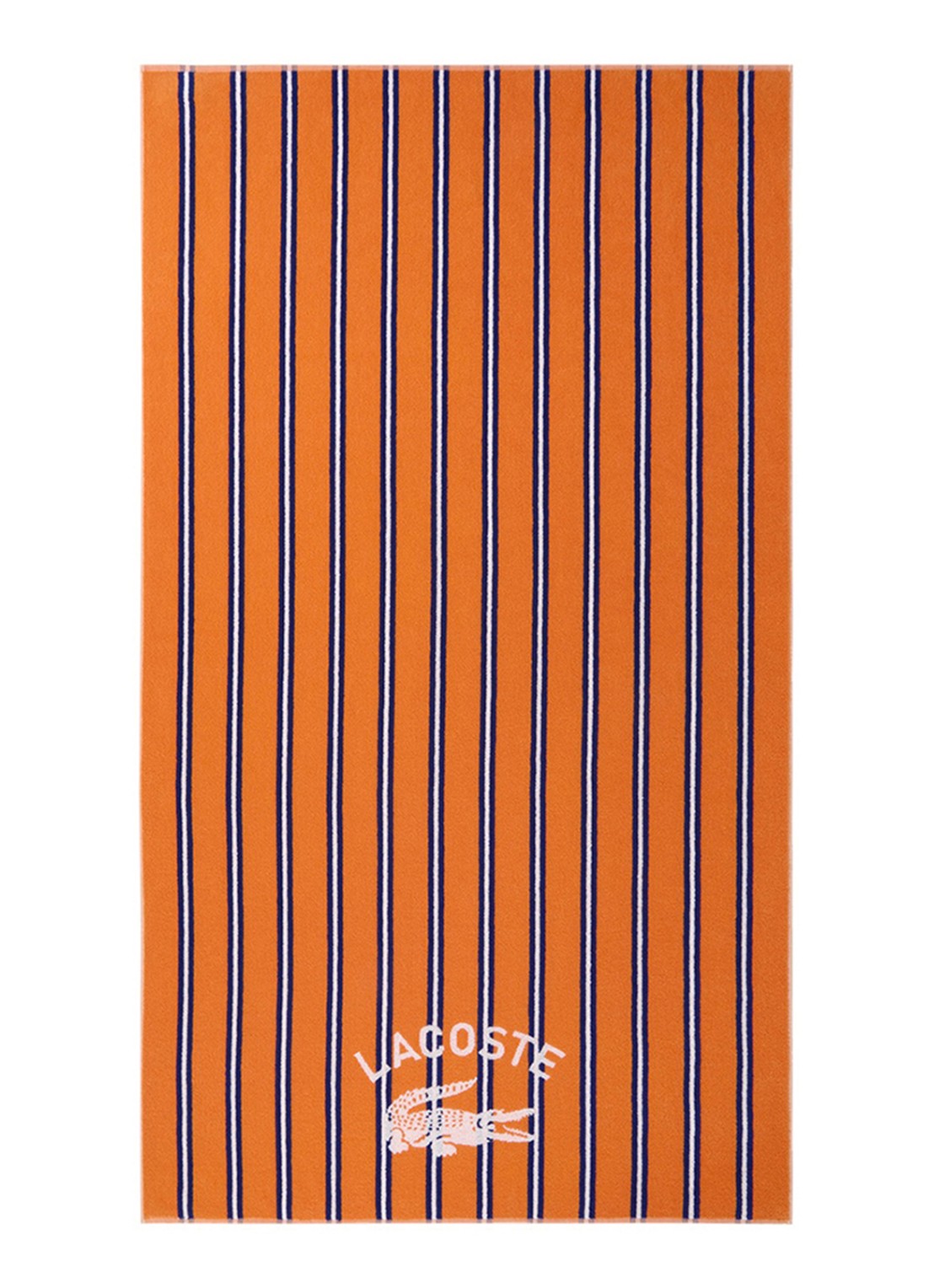 Lacoste L Sunstripe strandlaken - 90 x 160 cm - voorkant 2 tanger