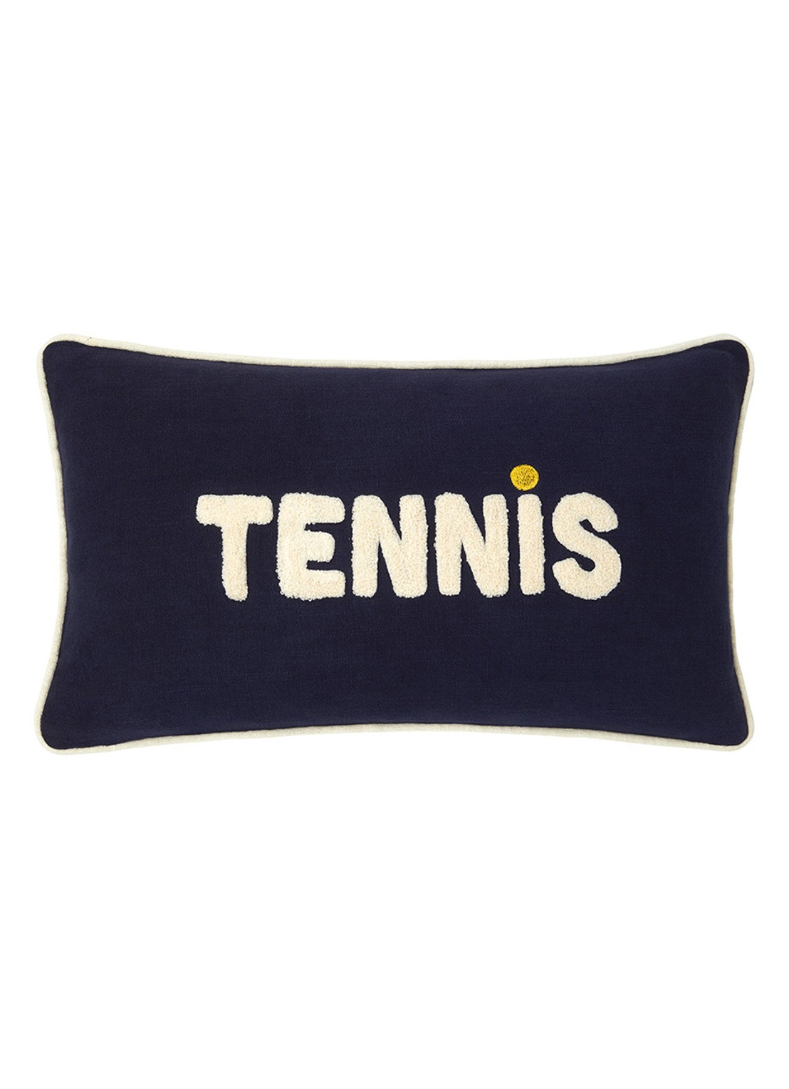 Lacoste L Tennis sierkussenhoes 33 x 57 cm - voorkant 3 donkerblauw