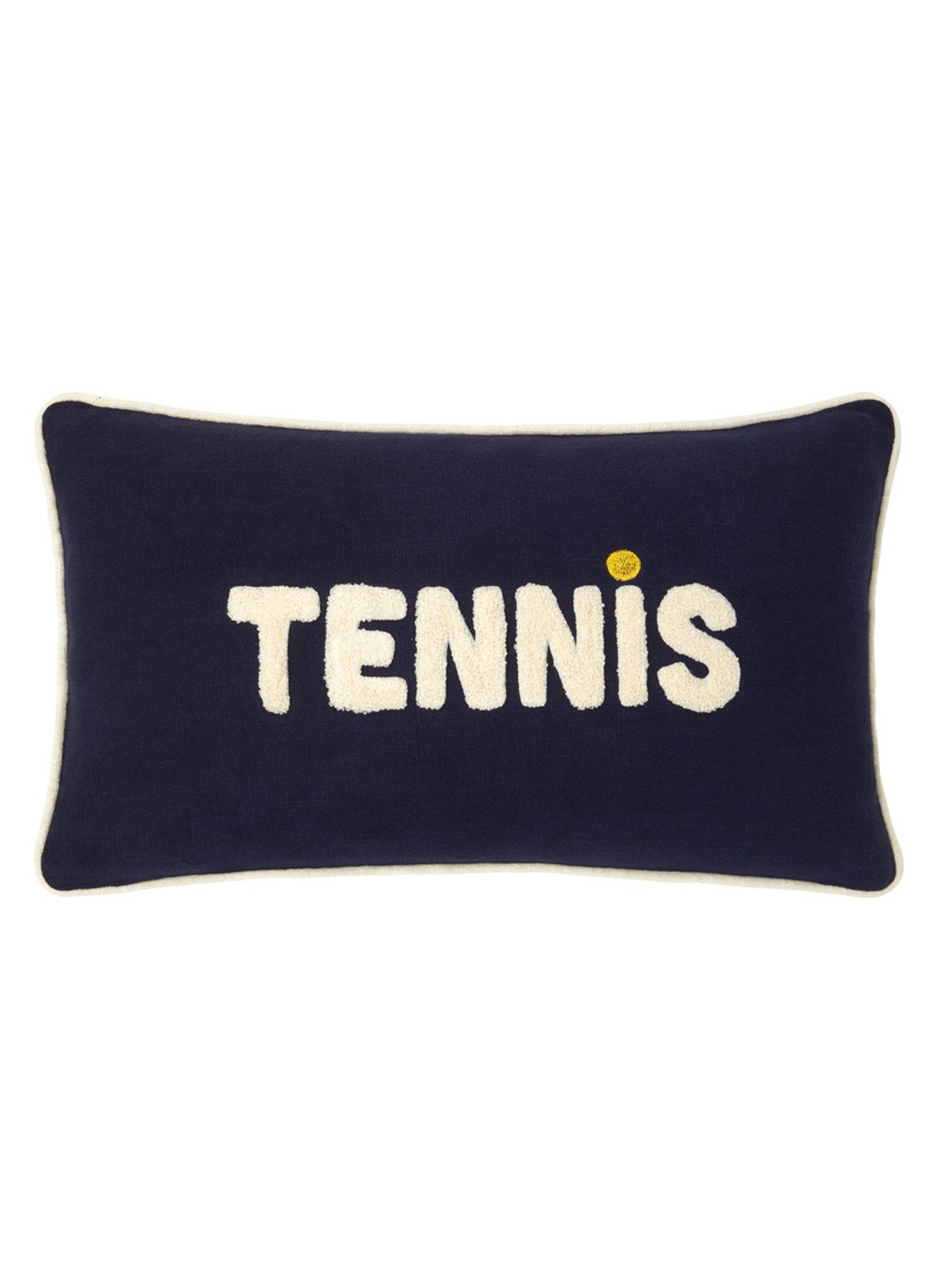 Lacoste L Tennis sierkussenhoes 33 x 57 cm - voorkant 4 donkerblauw