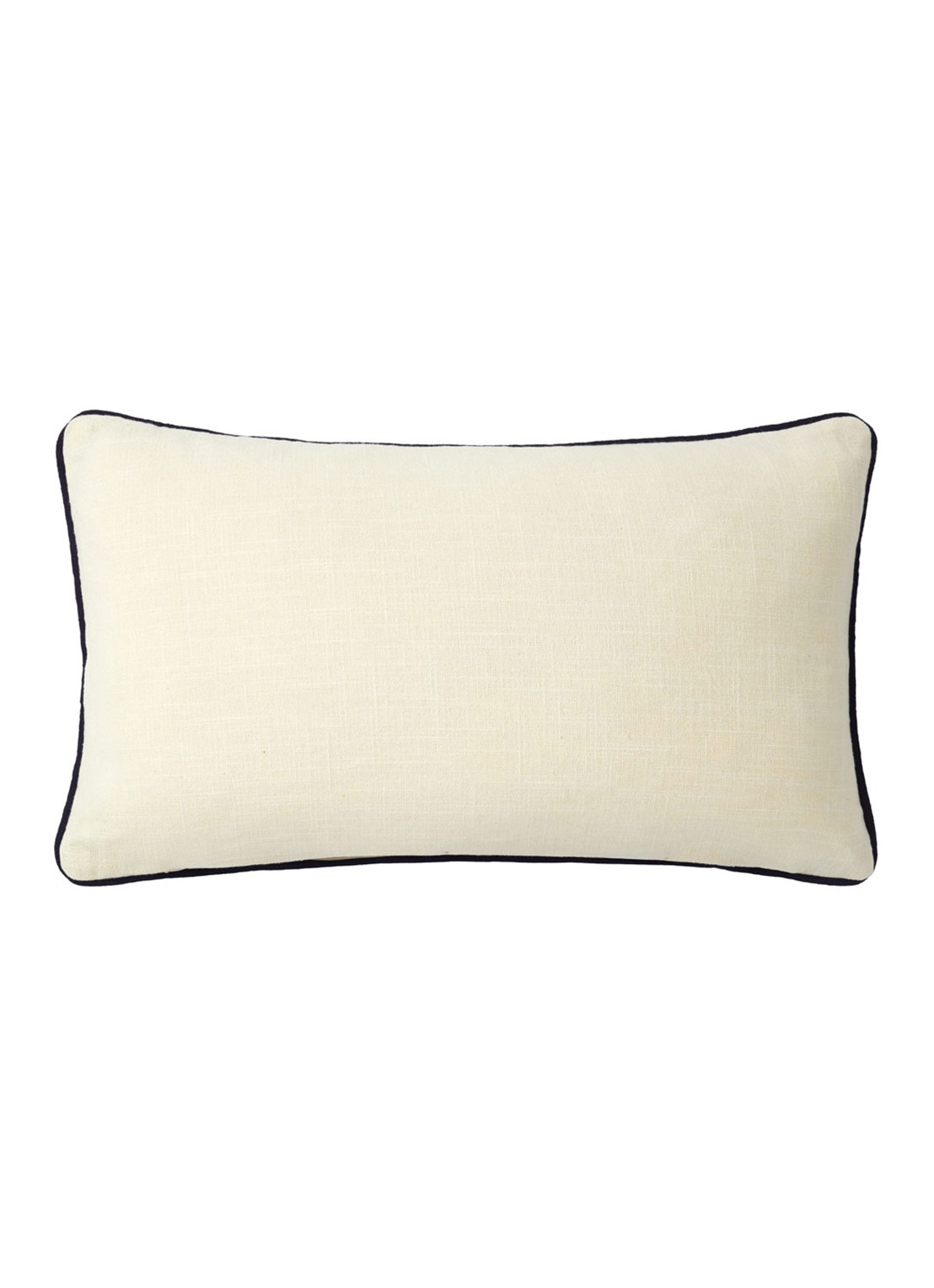 Lacoste L Tennis sierkussenhoes 33 x 57 cm - voorkant 2 creme