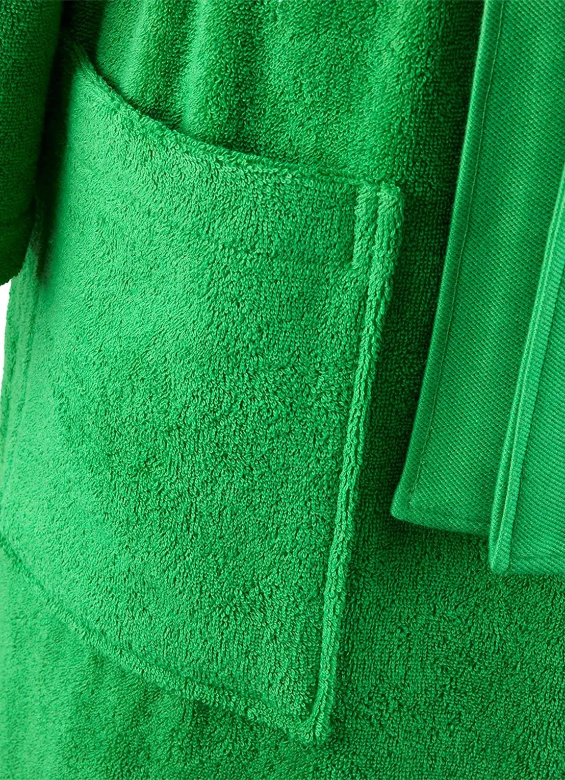 Lacoste Lattitud badjas met logoborduring - achterkant 5 groen