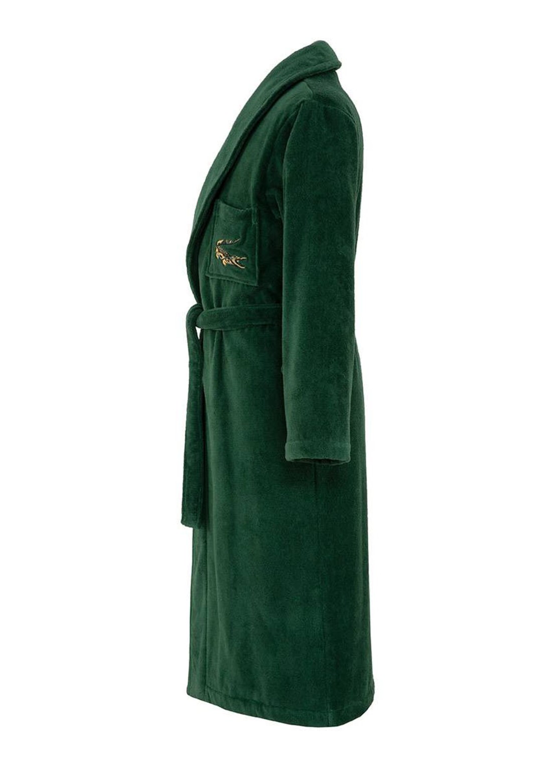 Lacoste Lrene Marine badjas van katoen - voorkant 5 bronsgroen