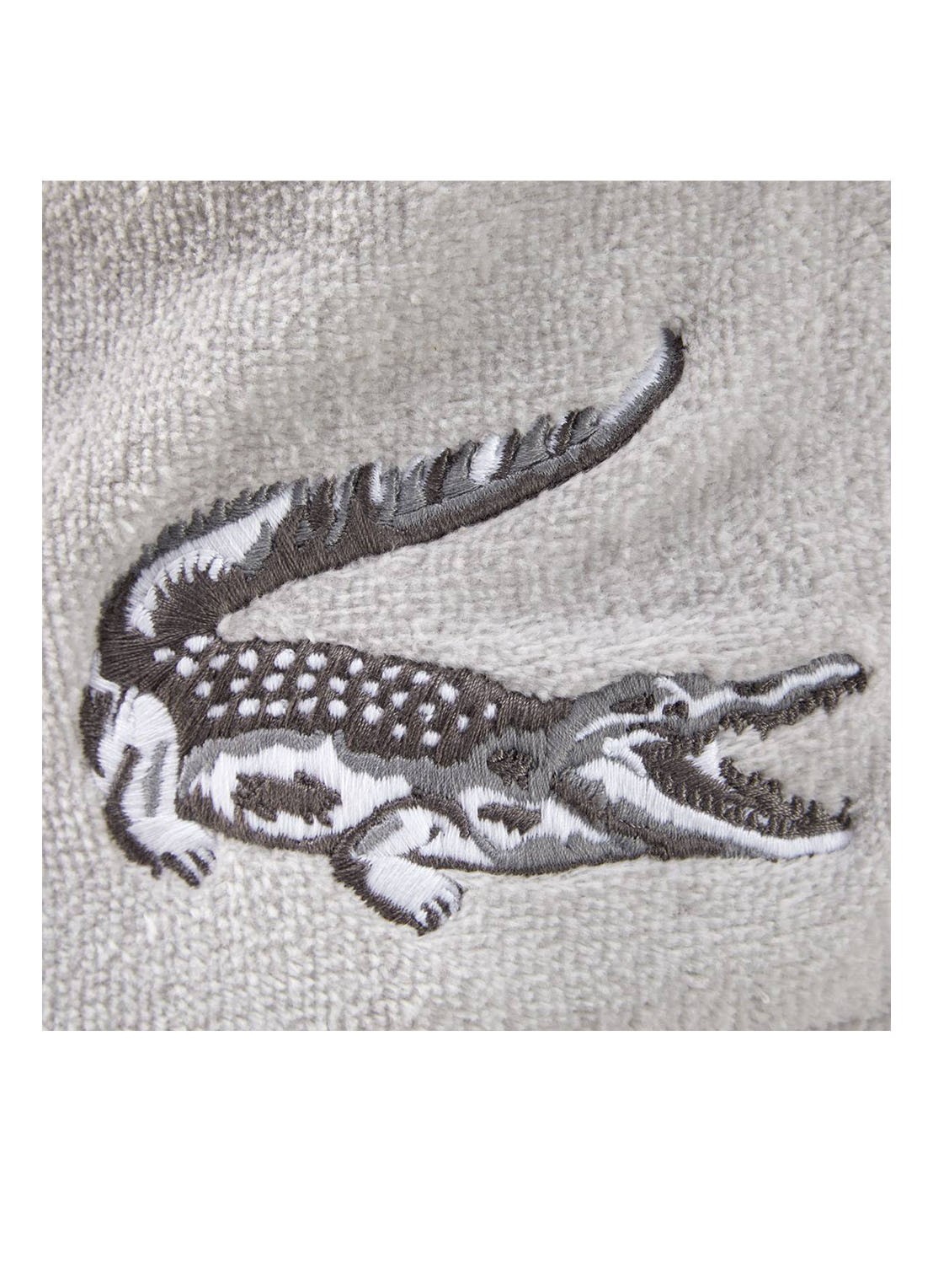 Lacoste Lrene Marine badjas van katoen - detail 6 grijs