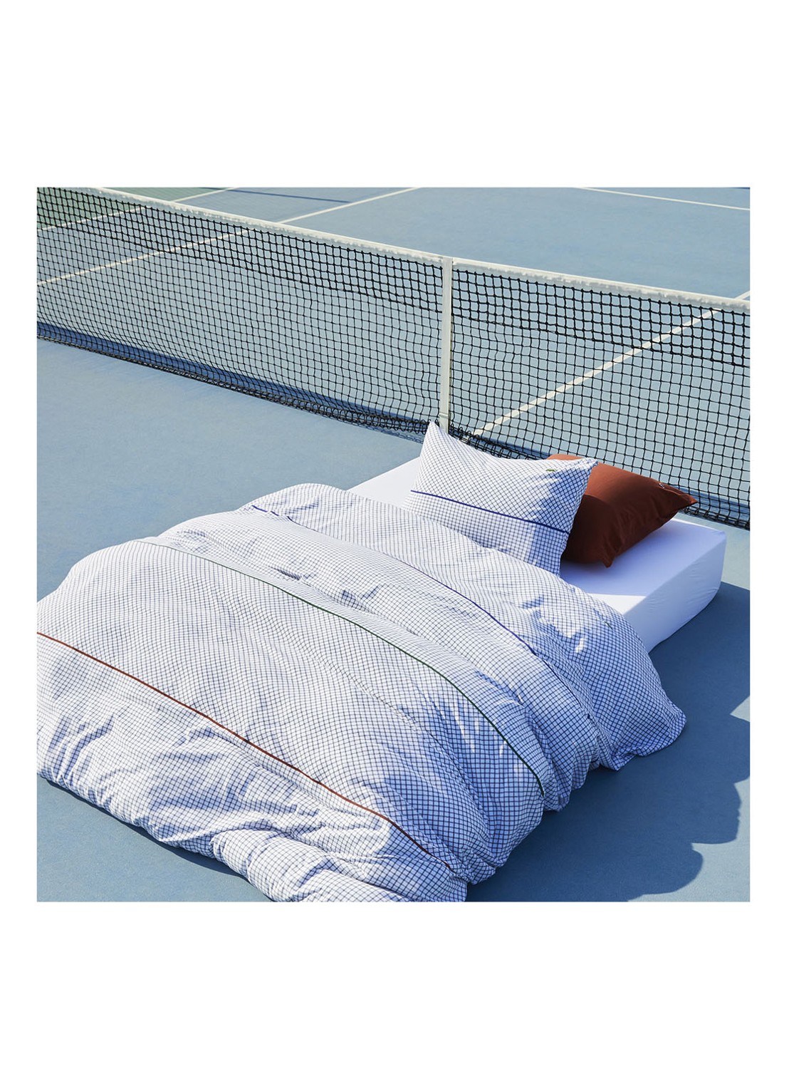Lacoste LSmash kussensloop van katoen  - voorkant 2 multicolor