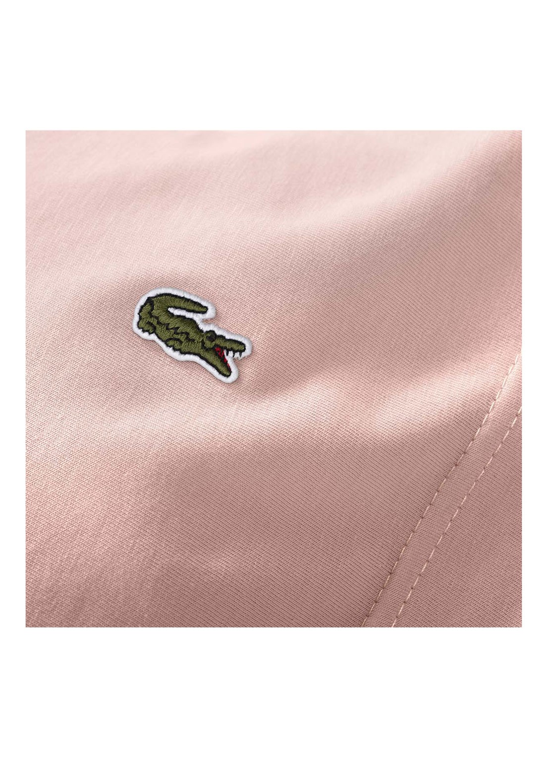Lacoste Marine kussensloop van  katoen - detail lichtroze