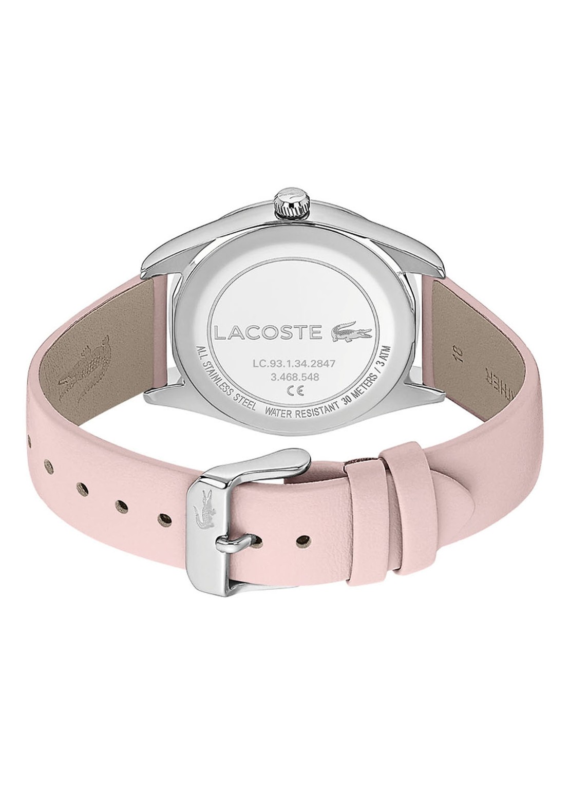 Lacoste Parisienne horloge LC2001098 - detail 2 lichtroze
