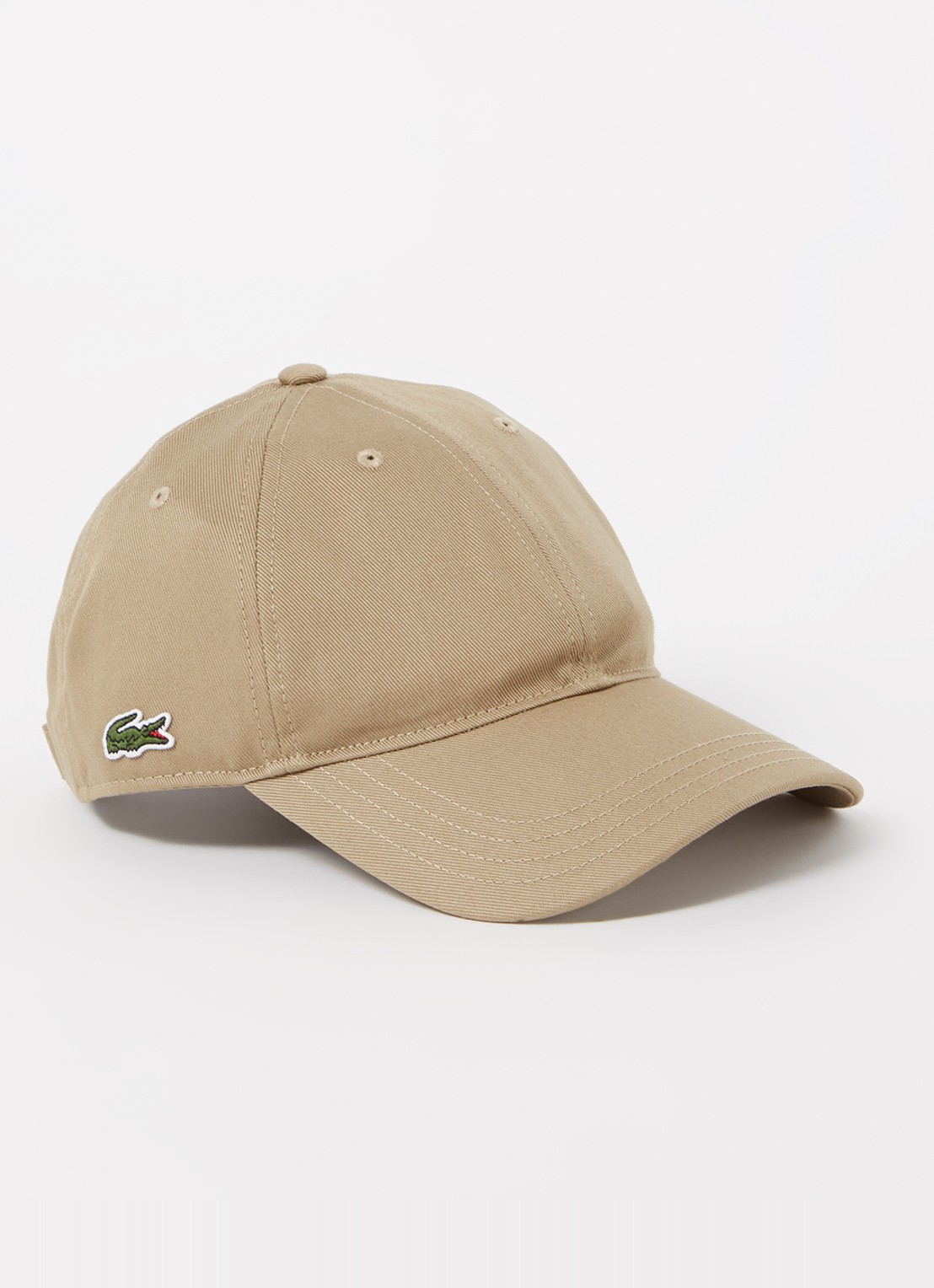 Lacoste Pet met logo - voorkant beige