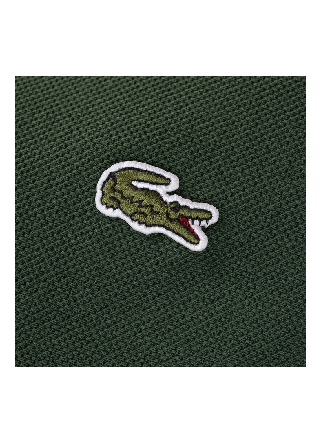 Lacoste Pique kussensloop van  katoen met logo 150TC - detail 3 bronsgroen