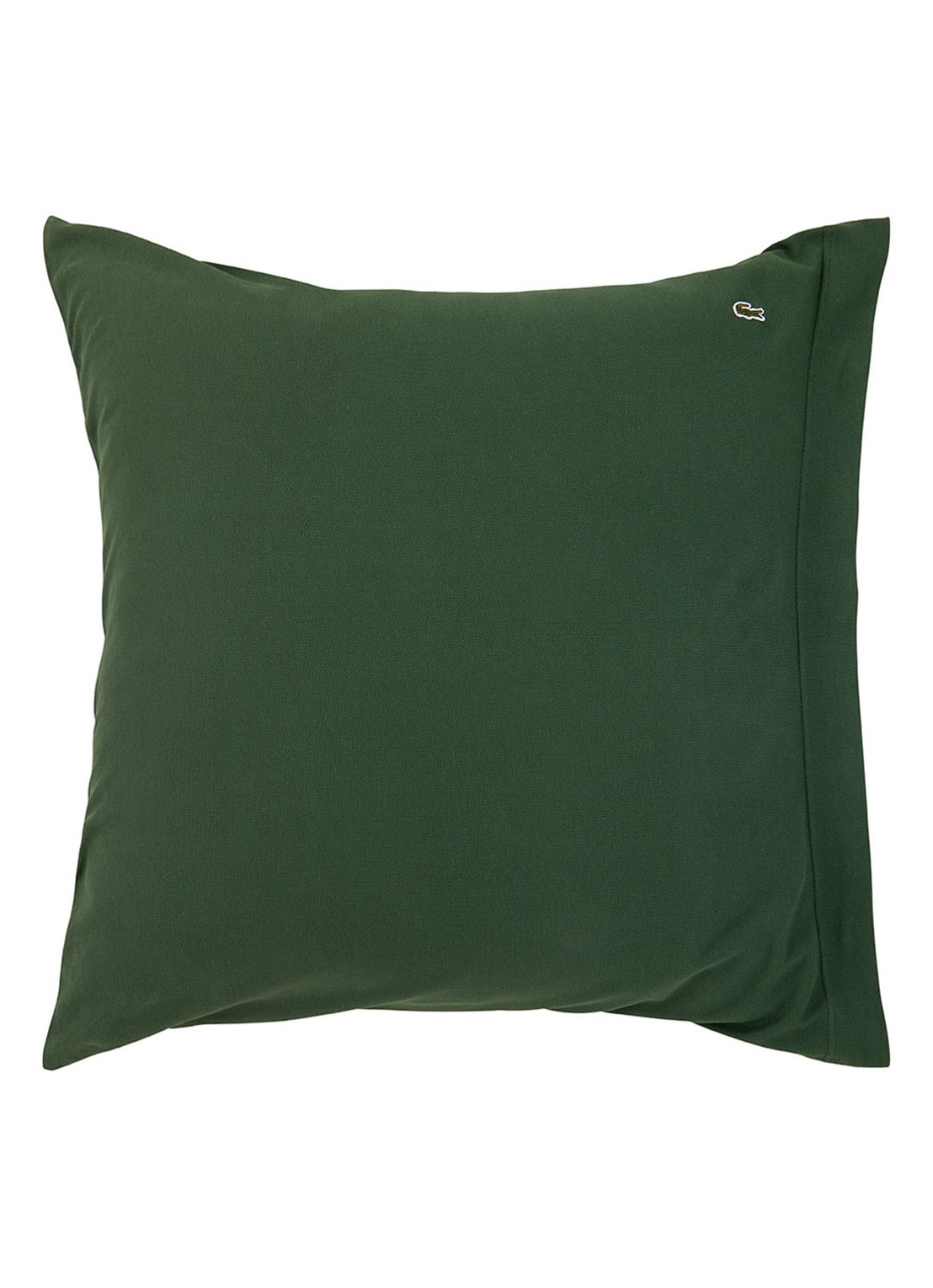 Lacoste Pique kussensloop van  katoen met logo 150TC - voorkant bronsgroen