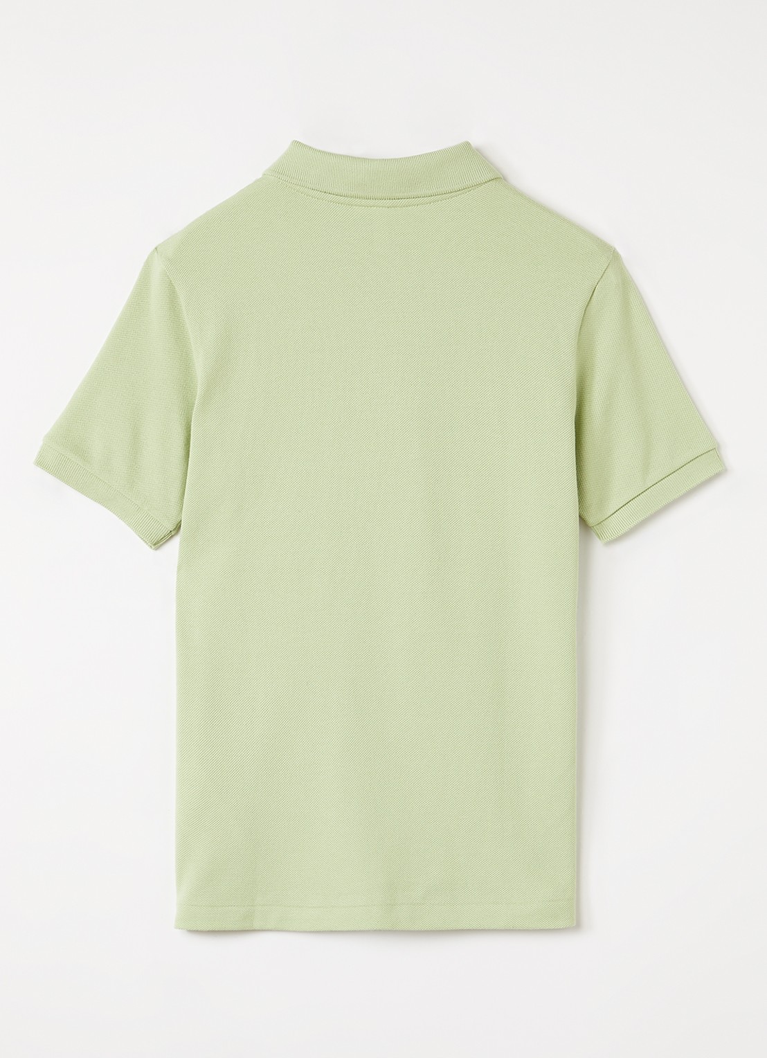 Lacoste Polo van piqué katoen met logoborduring - voorkant 2 lichtgroen