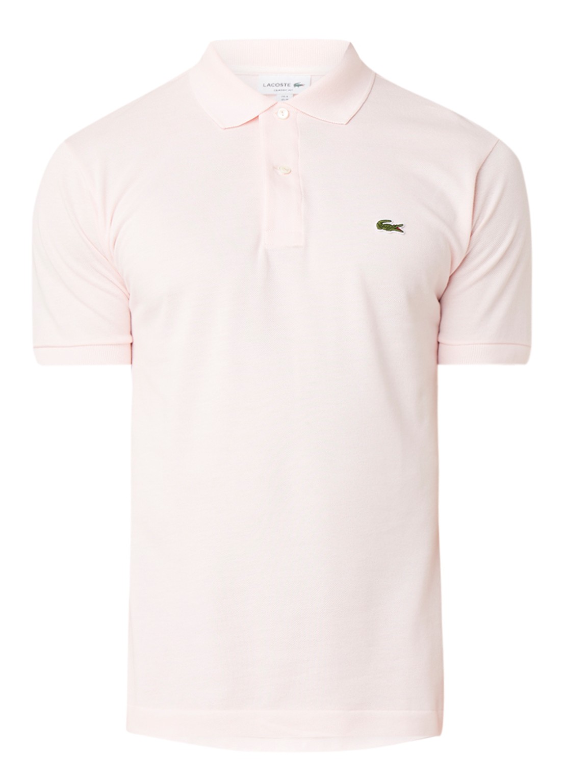 Lacoste Regular fit polo van piqué katoen - voorkant 3 lichtroze