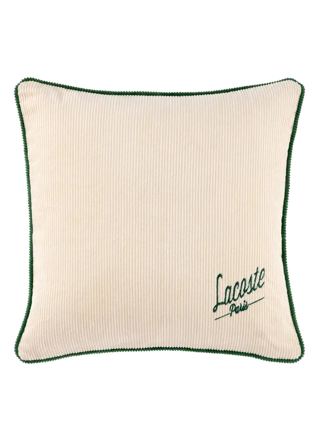 Lacoste Sierkussen 45 x 45 cm - voorkant ivoor