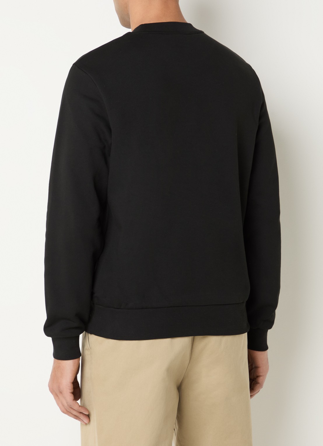 Lacoste Sweater met logo - achterkant zwart