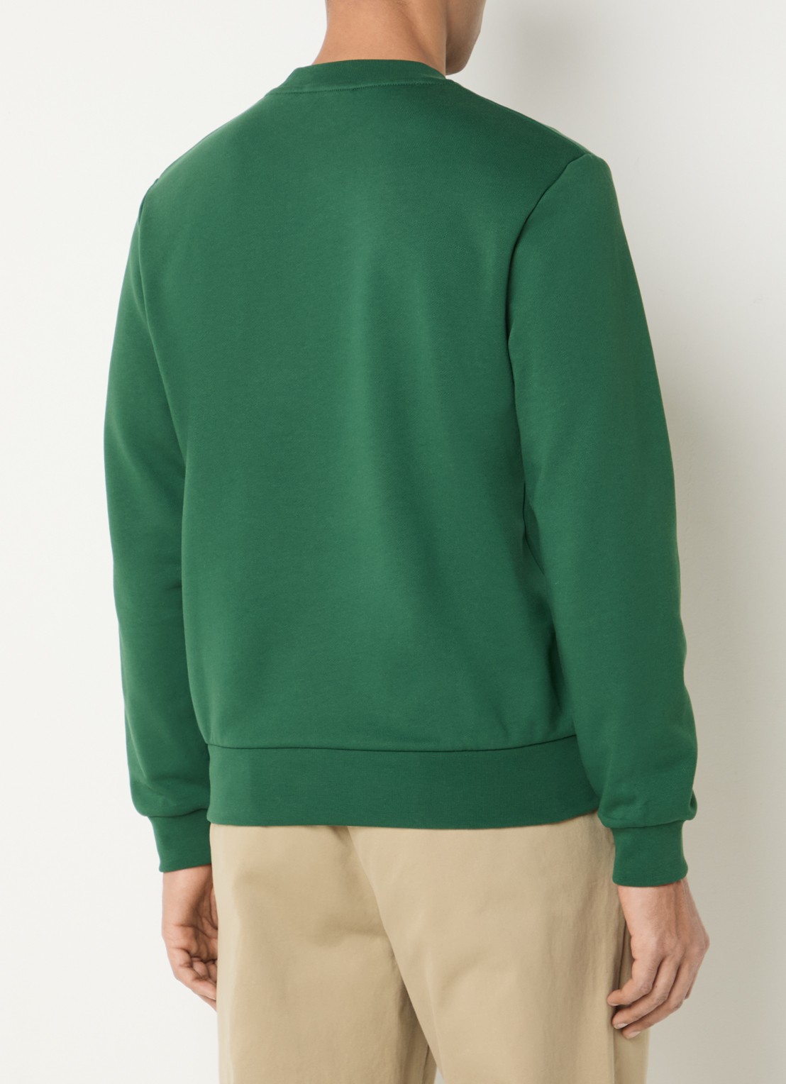 Lacoste Sweater met logo - achterkant groen