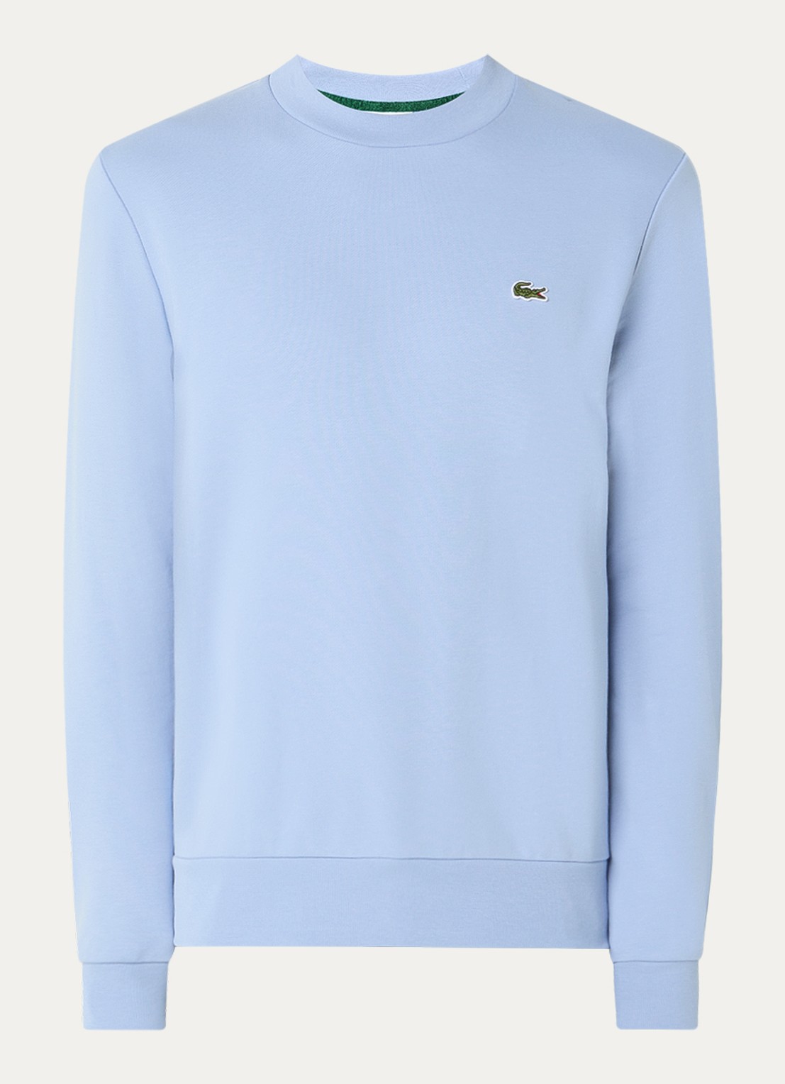 Lacoste Sweater met logo - voorkant lichtblauw