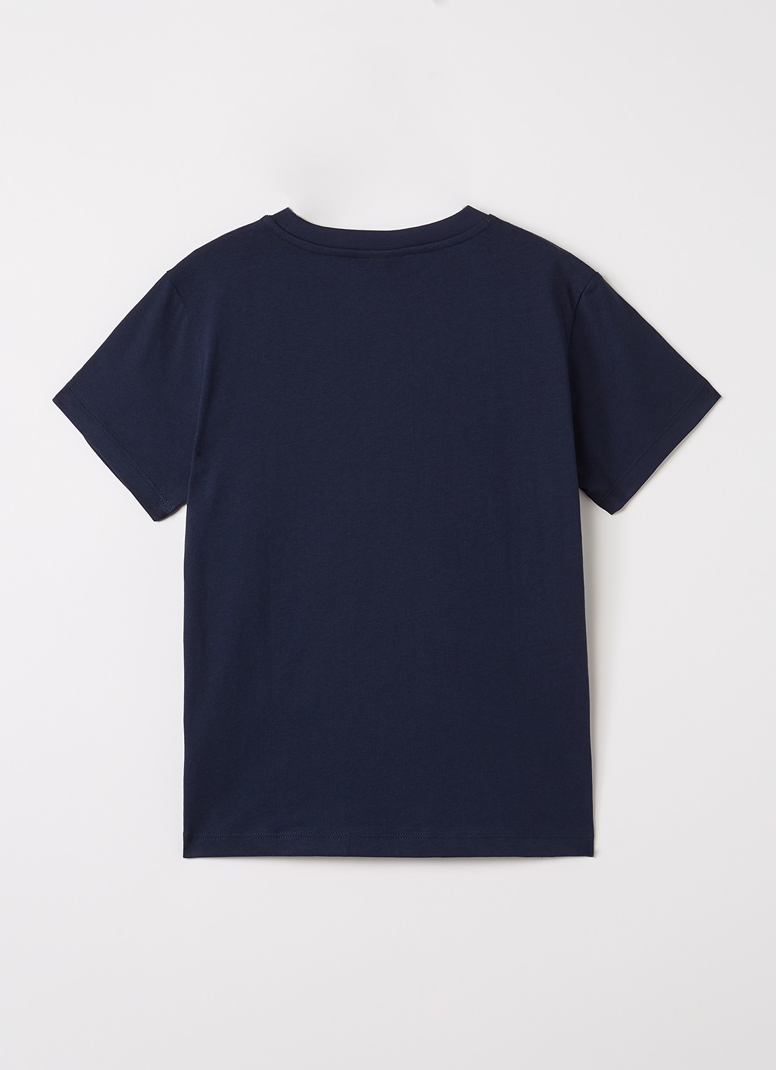 Lacoste T-shirt met logo - voorkant 2 donkerblauw