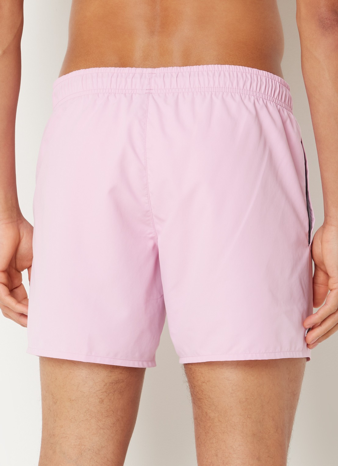 Lacoste Uni zwemshorts met logo en steekzakken - achterkant 3 lichtroze