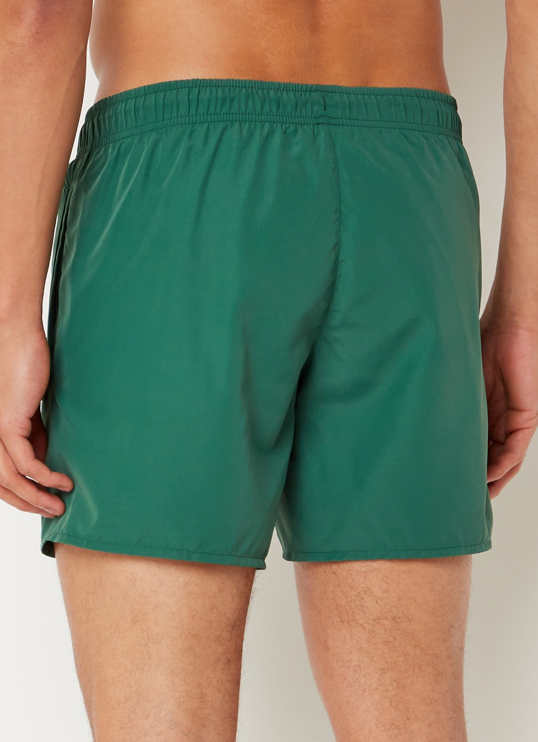 Lacoste Uni zwemshorts met logo en steekzakken - achterkant groen