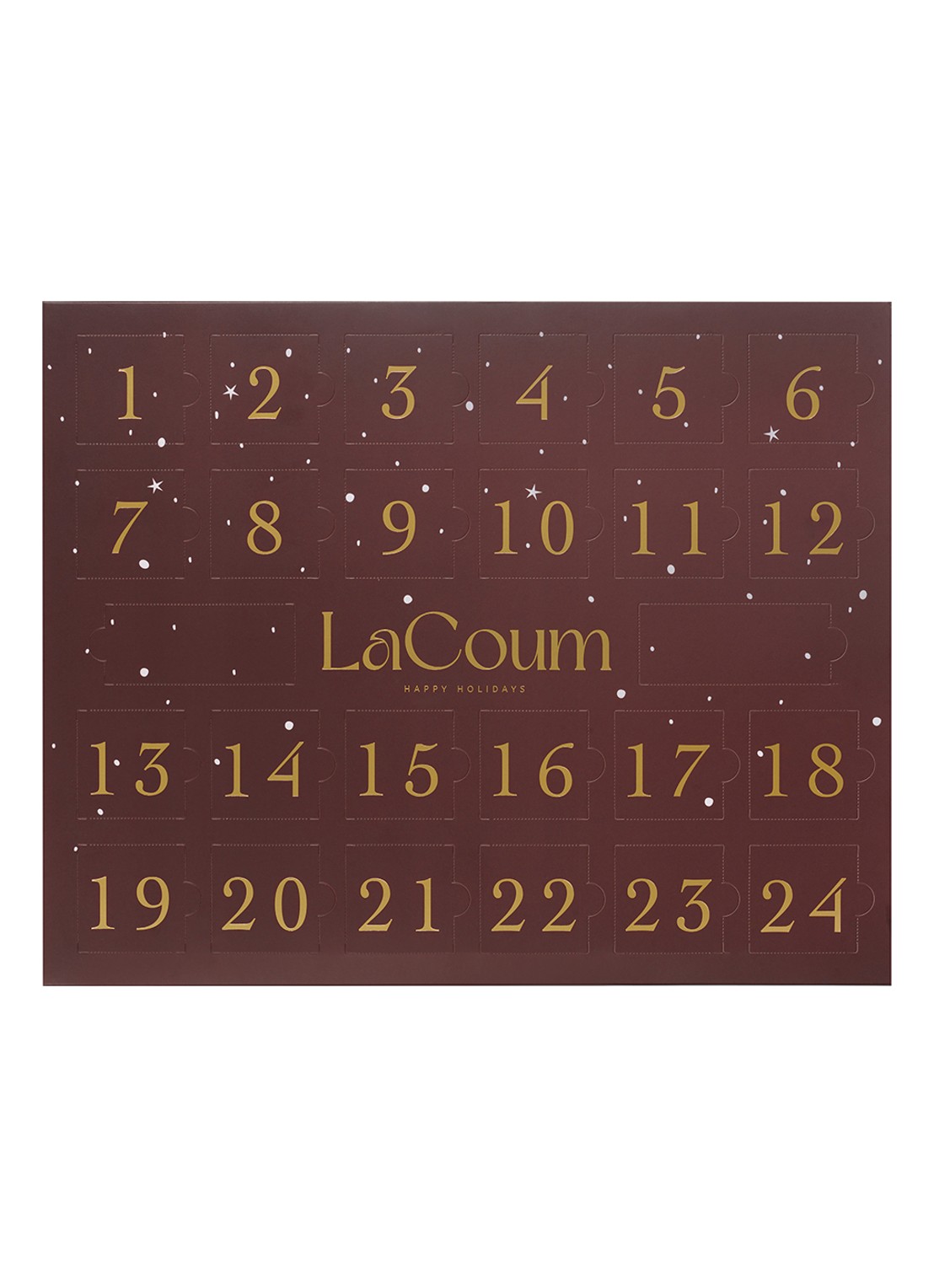 LaCoum Adventskalender gevuld met mediterrane zoetwaren - 24 dagen - voorkant 2 undefined