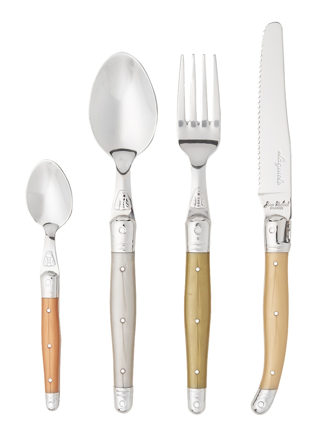 Laguiole Jean Dubost Bestekset 24-delig - voorkant multicolor