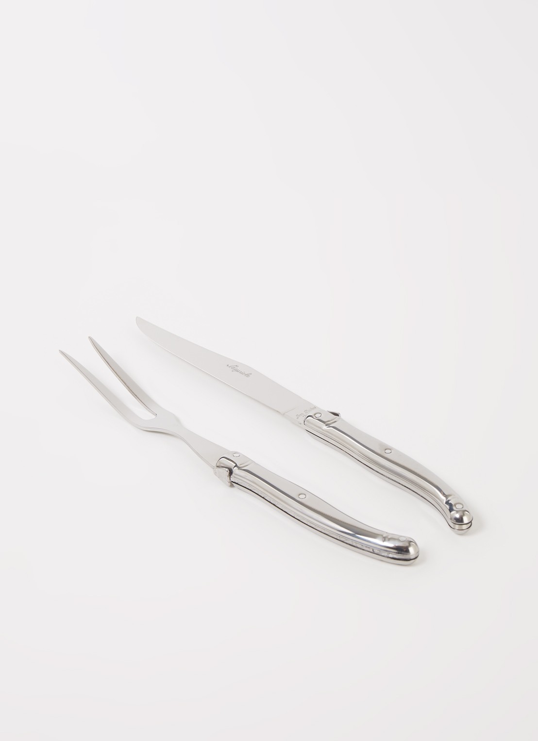 Laguiole Jean Dubost Trancheerset 2-delig - voorkant 2 transparant