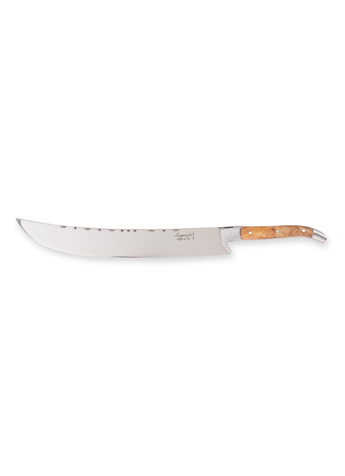 Laguiole Style de Vie Champagnesabel 41 cm - voorkant zilver