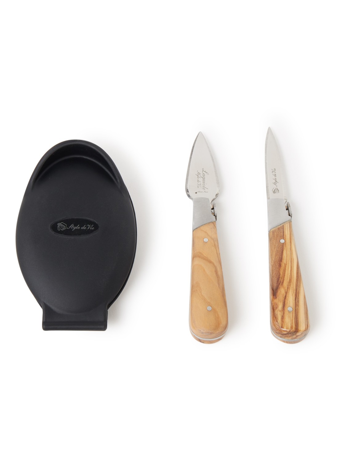 Laguiole Style de Vie Oestermes set 3-delig - voorkant zilver