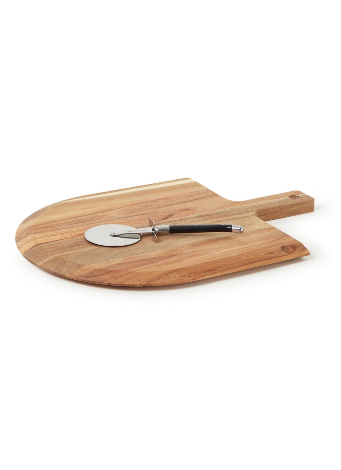Laguiole Style de Vie Pizza serveerset 2-delig - voorkant bruin