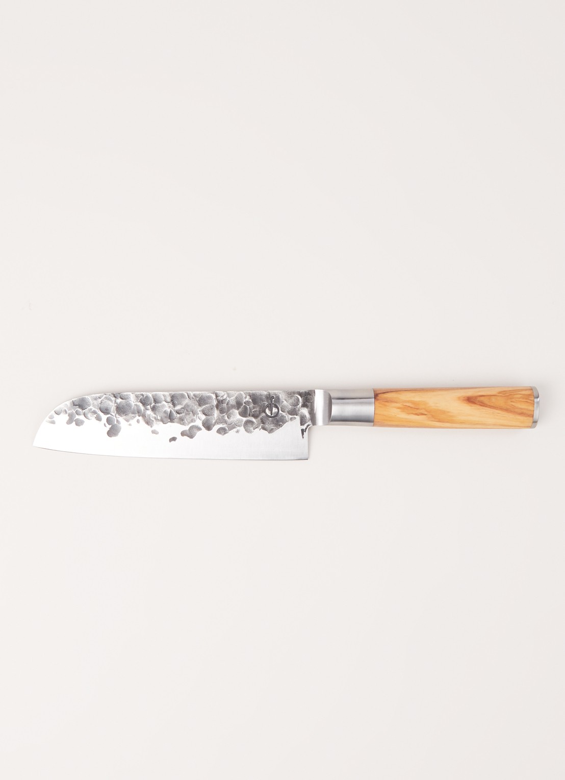 Laguiole Style de Vie Santokumes 32 cm - voorkant 2 zilver