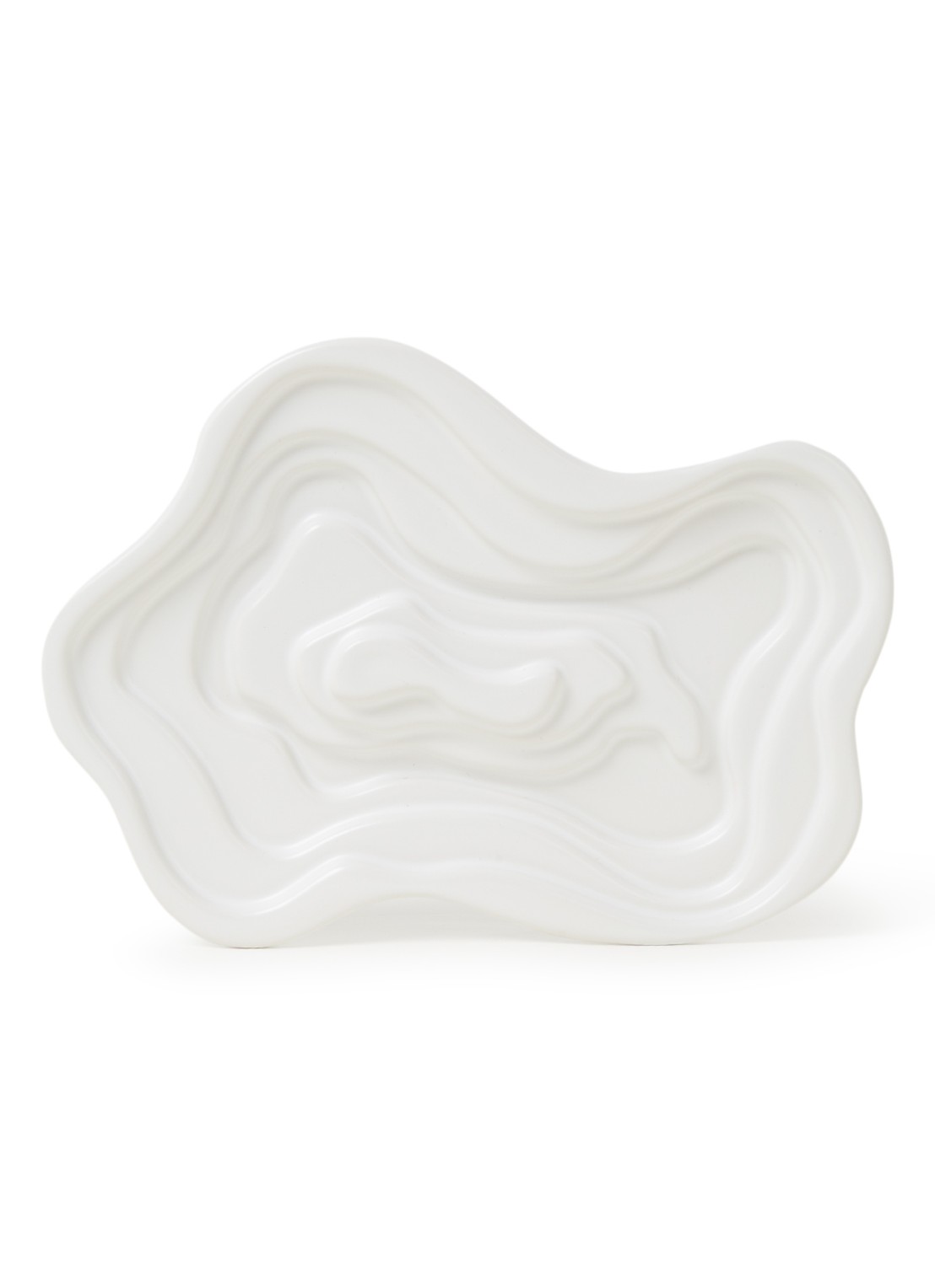 Laguiole Style de Vie Serveerschaal voor olijfolie 22 cm - voorkant 2 wit