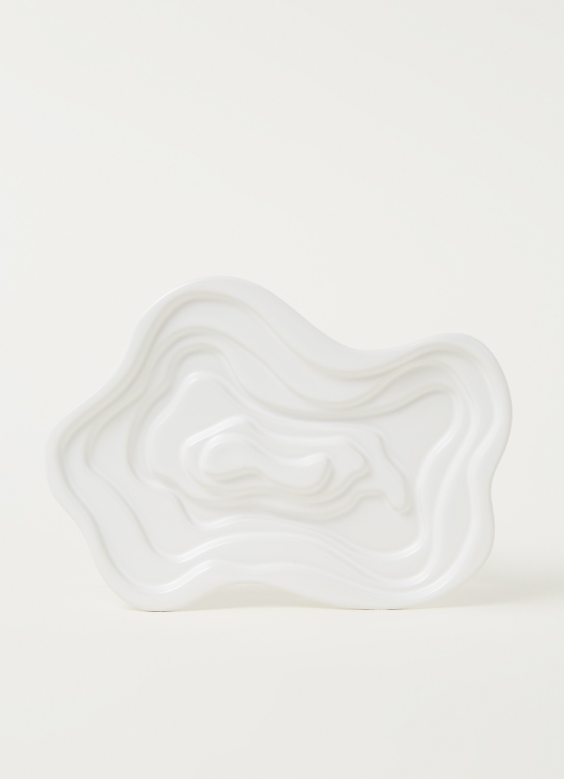 Laguiole Style de Vie Serveerschaal voor olijfolie 22 cm - voorkant 3 wit