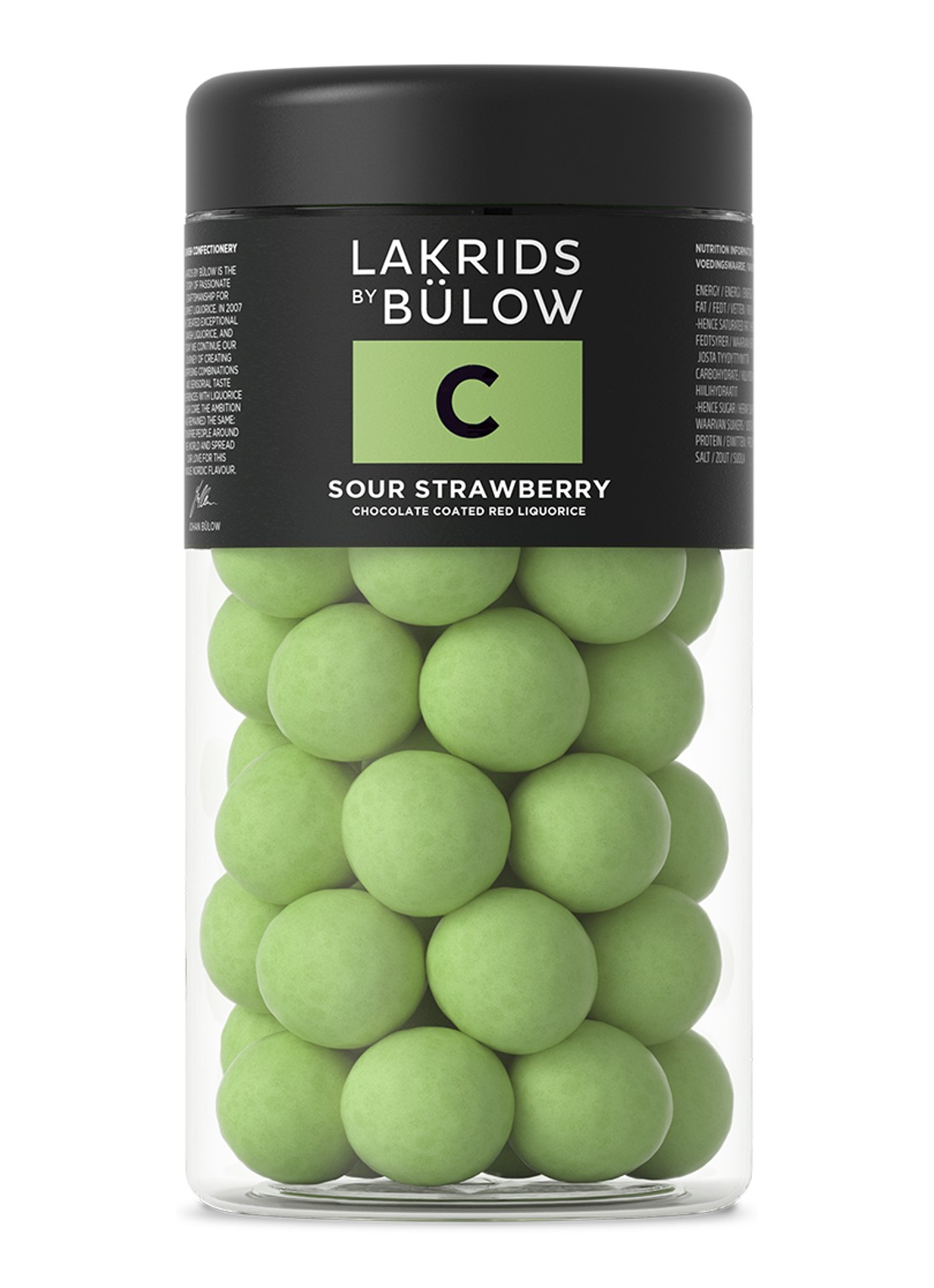 Lakrids by Bülow C - Sour Strawberry drop met chocolade 270 gram - voorkant undefined